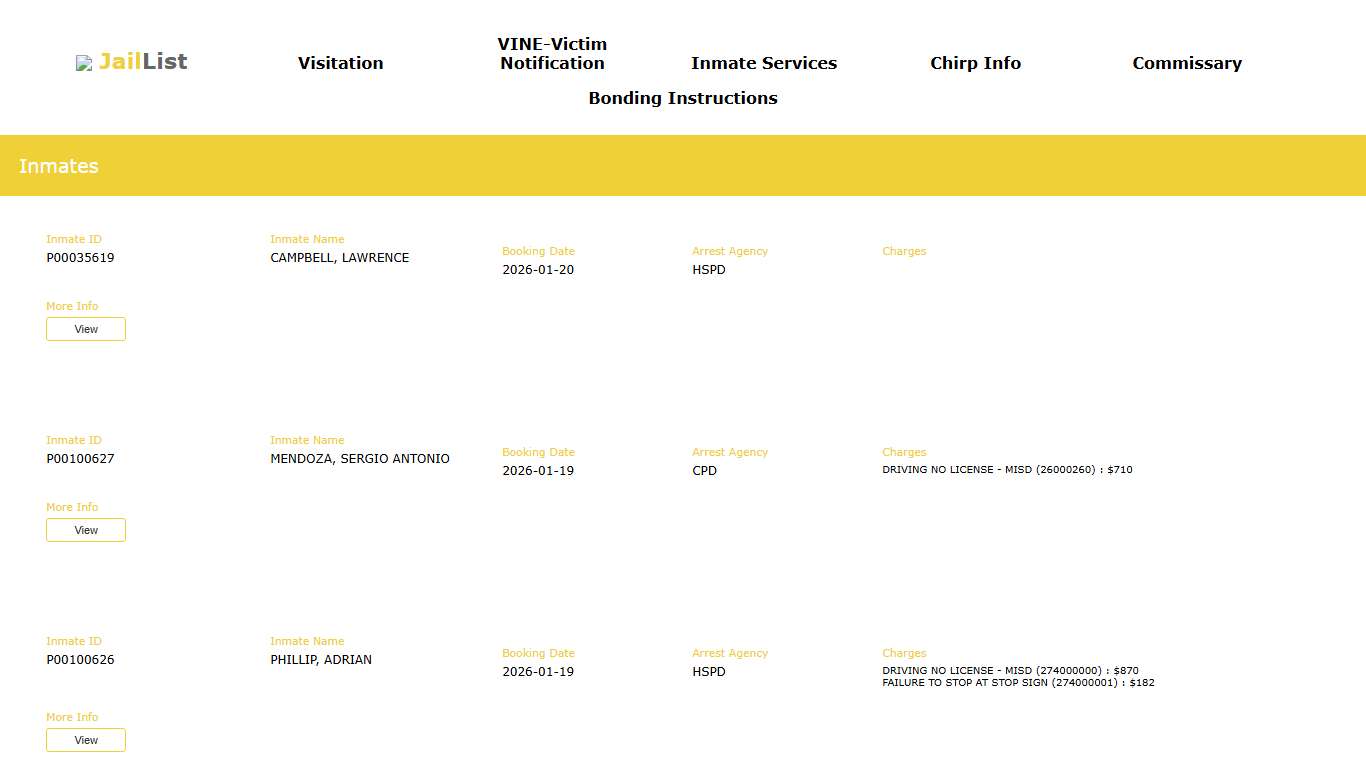 Cherokee County | Inmate Search